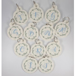 2€ ZUSATZTÜRCHEN 16. Dezember - Stickserie - ITH Anhänger Blumenrahmen Monogram